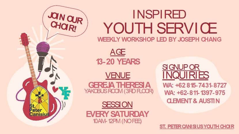 Inspired Youth Service - Every Saturday 10.00 - 12.00 PM
