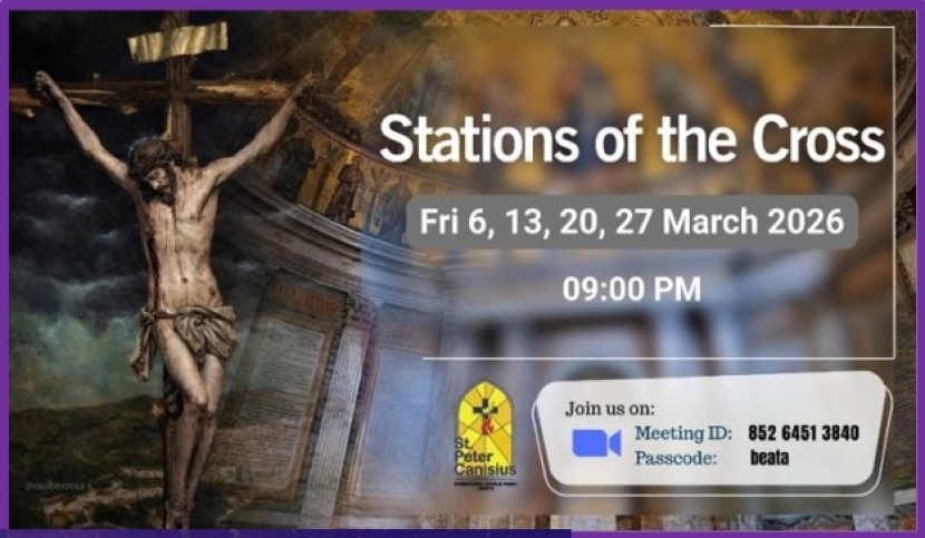 Stations of The Cross - Fri 6, 13, 20, 27 March 2026 9PM